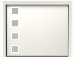 Porte de Garage Sectionnelle Motorisée 300x300 ANKARA - Gris lisse-Rentside Outlet