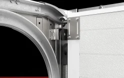 Porte de Garage Sectionnelle Motorisée 300x300 ANKARA - Gris lisse-Rentside Outlet