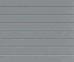 Porte de garage sectionnelle acier EcoStar blanc aluminium RAL 9006 - l.237,5 x h.200 cm - motorisée-Hormann New