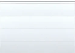 Porte de garage sectionnelle blanche motorisée l.300 x H.212,5 cm x Ep.40 mm, Polygrain-Spadone New