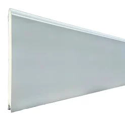 Porte de garage sectionnelle blanche motorisée l.300 x H.212,5 cm x Ep.40 mm, Polygrain-Spadone New