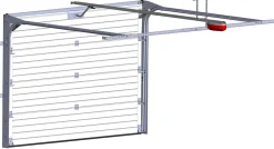 Spadone Porte de garage sectionnelle motorisée Noir 2100 l.300 x H.212,5 cm x Ep.40 mm