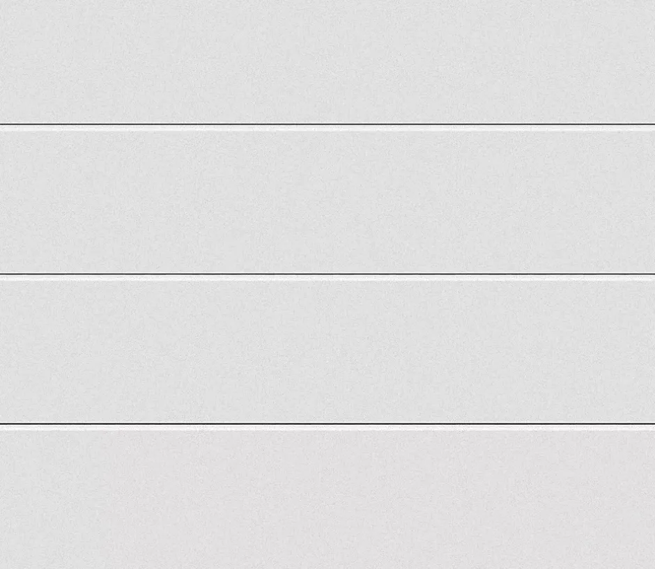 Hormann Porte de garage sectionnelle acier SandGrain blanc trafic RAL 9016 - l.300 x h.212,5 cm - motorisée