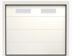 Porte de Garage Sectionnelle Motorisée 300x300 ANKARA - Blanc lisse-Rentside Sale