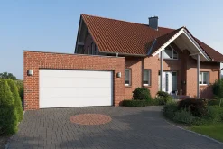 Porte de garage sectionnelle acier IsoMatic 9010 blanc pur - l.237,5 x h.200 cm - motorisée-Hormann Sale