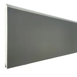 Porte de garage sectionnelle Gris Quartz 7039 motorisée l.240 x H.200 cm x Ep.40 mm Polygrain-Spadone Outlet