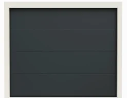 Porte de Garage Sectionnelle Motorisée 300x200 LIMA - Gris lisse-Rentside Discount