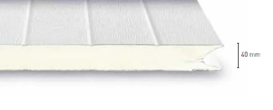 Porte de Garage Sectionnelle Motorisée 300x200 LIMA - Gris lisse-Rentside Discount