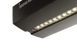 Hormann Porte de garage sectionnelle acier Planar gris anthracite RAL 7016 Matt Deluxe - l.237,5 x h.212,5 cm - motorisée