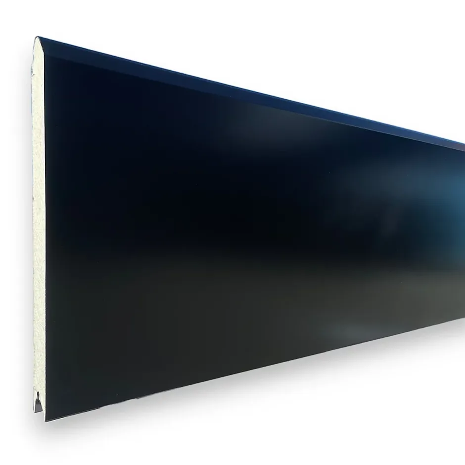 Porte de garage sectionnelle motorisée Noir 9005 l.300 x H.200 cm x Ep.40 mm-Spadone Discount