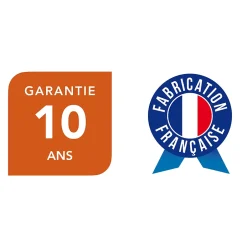 Porte de garage sectionnelle motorisée Noir 9005 l.300 x H.200 cm x Ep.40 mm-Spadone Discount