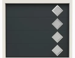 Porte de Garage Sectionnelle Motorisée 300x300 RIGA - Gris sablé-Rentside Hot