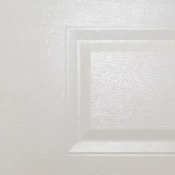 Porte de garage sectionnelle à cassettes acier blanc RAL 9010 - L.240 x h.200 cm - motorisée (en kit)-GoodHome Discount