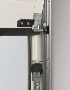 Porte de garage sectionnelle acier EcoStar Planar blanc aluminium RAL 9006 Matt Deluxe - l.237,5 x h.200 cm - motorisée-Hormann Sale