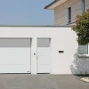 Hormann Porte de garage sectionnelle acier blanc trafic RAL 9016 - l.237,5 x h.200 cm - motorisée