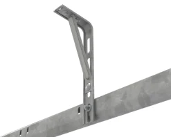 GoodHome Porte de garage sectionnelle acier blanc RAL 9010 - L.240 x h.200 cm - motorisée (en kit)