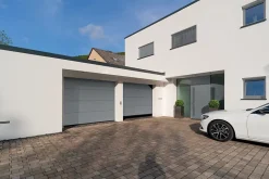 Porte de garage sectionnelle acier Planar gris aluminium RAL 9007 Matt Deluxe - l.250 x h.200 cm - motorisée-Hormann Discount