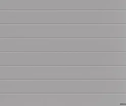 Porte de garage sectionnelle acier WoodGrain blanc aluminium RAL 9006 - l.300 x h.200 cm - motorisée-Hormann Discount