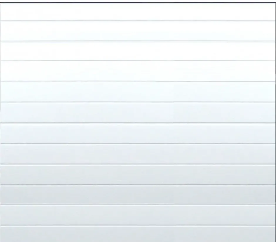 Porte de garage sectionnelle motorisée Blanc Woodgrain l.300 x H.300 cm x Ep.40 mm-Spadone Online