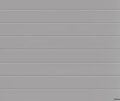 Porte de garage sectionnelle acier WoodGrain blanc RAL 9006 - l.300 x h.212,5 cm - motorisée-Hormann