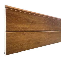 Porte de garage sectionnelle chêne doré motorisée l.240 x H.200 cm x Ep.40 mm-Spadone New