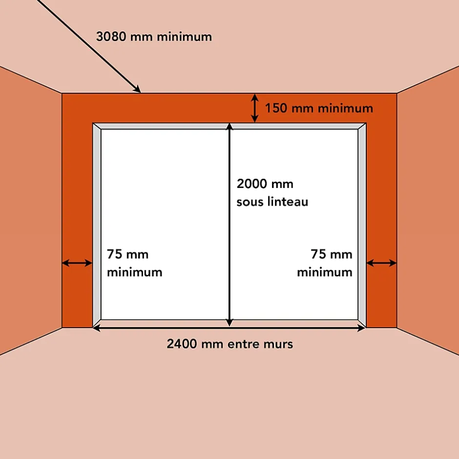 Porte de garage sectionnelle chêne doré motorisée l.240 x H.200 cm x Ep.40 mm-Spadone New