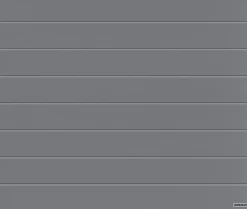 Hormann Porte de garage sectionnelle acier WoodGrain gris aluminium RAL 9007 - l.300 x h.200 cm - motorisée