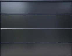 Spadone Porte de garage sectionnelle motorisée Noir 2100 l.250 x H.200 cm x Ep.40 mm