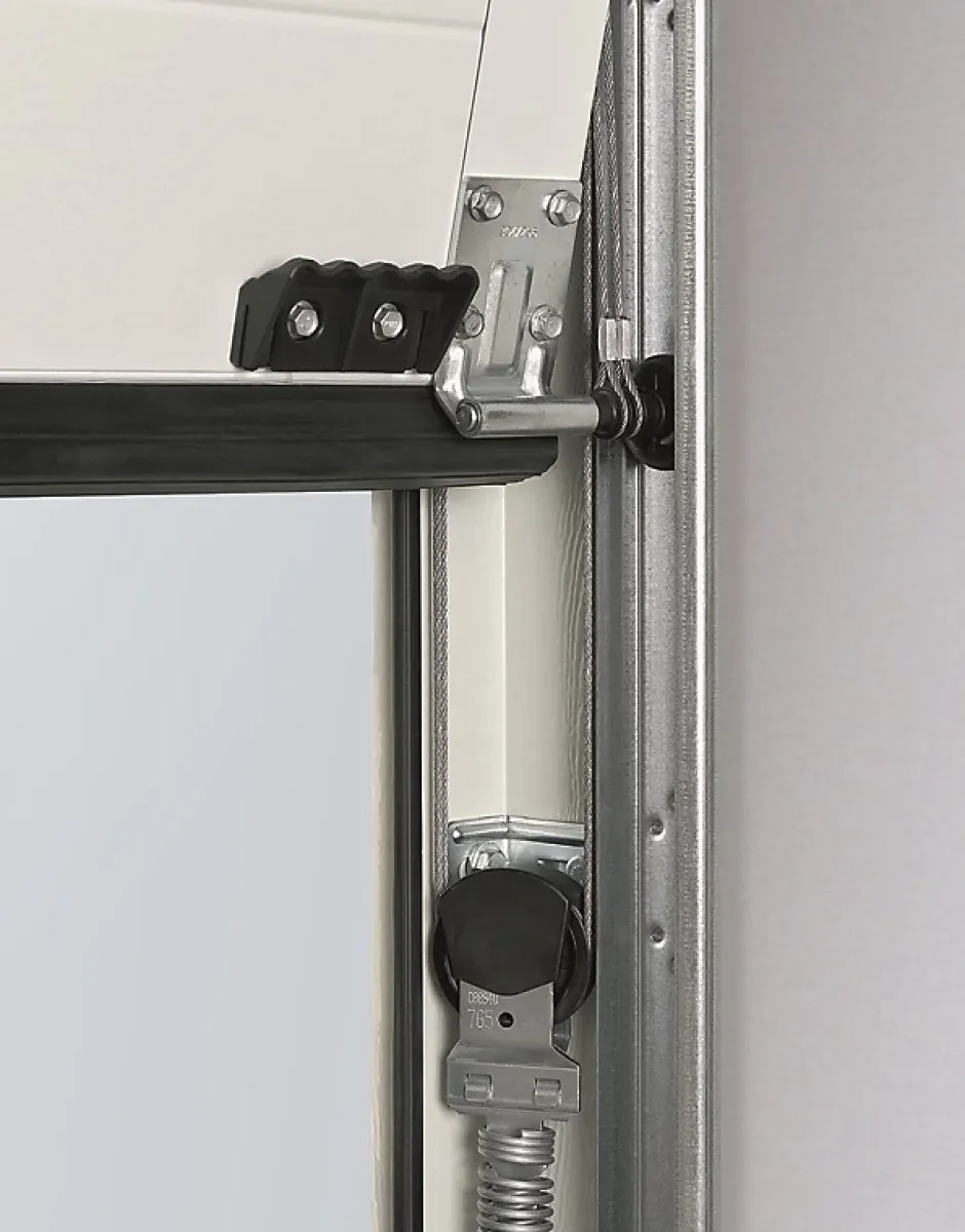 Hormann Porte de garage sectionnelle acier EcoStar Planar gris anthracite RAL 7016 Matt Deluxe - l.300 x h.200 cm - motorisée