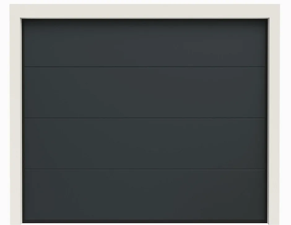 Rentside Porte de Garage Sectionnelle Motorisée 240x200 LIMA - Gris sablé