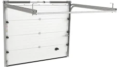 Rentside Porte de Garage Sectionnelle Motorisée 240x200 LIMA - Gris sablé