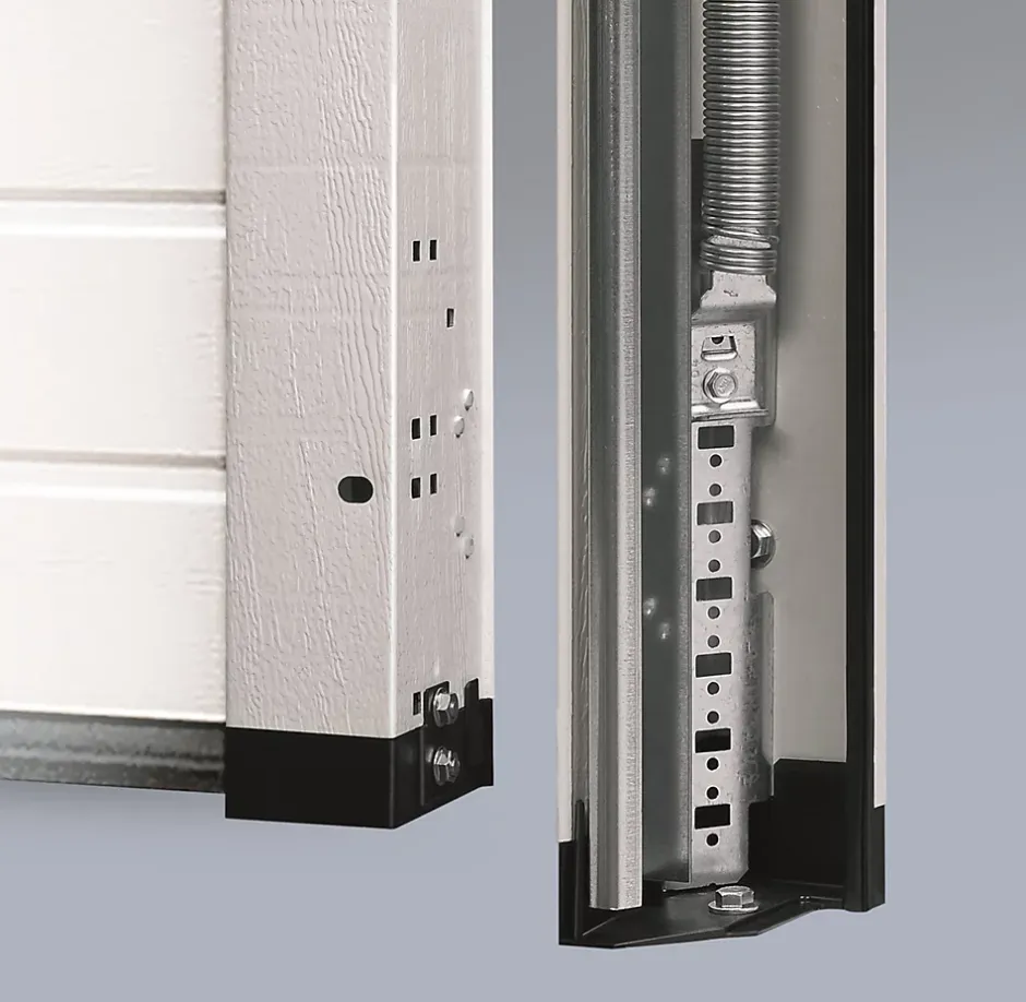 Porte de garage sectionnelle acier Planar gris aluminium RAL 9007 Matt Deluxe - l.237,5 x h.212,5 cm - motorisée-Hormann New