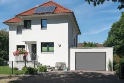 Porte de garage sectionnelle acier WoodGrain gris aluminium RAL 9007 - l.300 x h.212,5 cm - motorisée-Hormann Sale