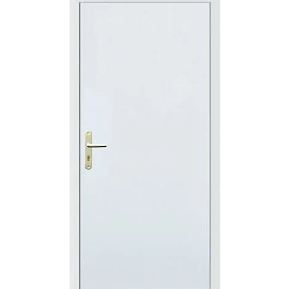 Hormann Porte de service acier galvanisé et pvc Securiserv blanc 90 x h.204,8 cm poussant gauche