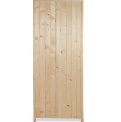 Porte de service bois 90 x h.200 cm poussant gauche- Sale