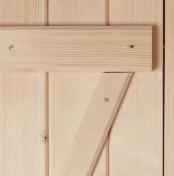 Porte de service bois 90 x h.200 cm poussant droit