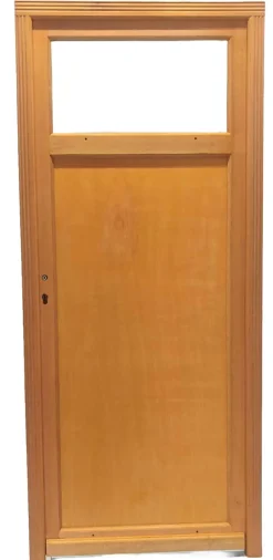 Gd Menuiseries Porte De Service Bois Pagos, H.200 X L.90 P, Droit