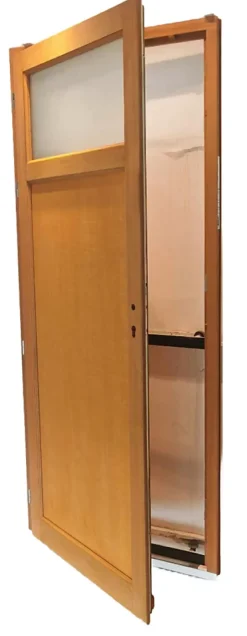 Gd Menuiseries Porte De Service Bois Pagos, H.200 X L.90 P, Droit