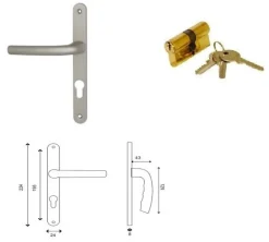 Gd Menuiseries Porte De Service Bois Pagos, H,200xl,90 P,gauche, Poigneeet Barillet (ref 01245f924) Côte Tableau