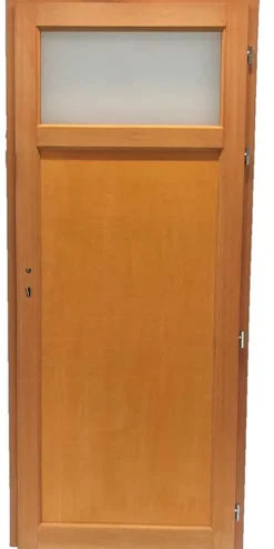 Gd Menuiseries Porte De Service Bois Pagos, H,200xl,90 P,gauche, Poigneeet Barillet (ref 01245f924) Côte Tableau