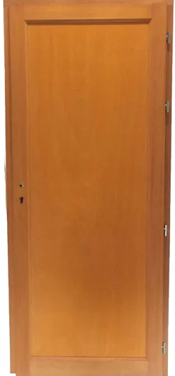 Gd Menuiseries Porte De Service Bois Pleine Armagos, H,200xl,80 P,gauche Côte Tableau, Poignée, Barillet
