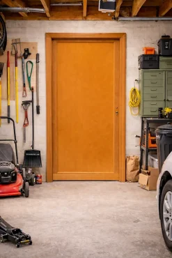 Gd Menuiseries Porte De Service Bois Pleine Armagos, H.200 X L.90 Côte Tableau P. Gauche