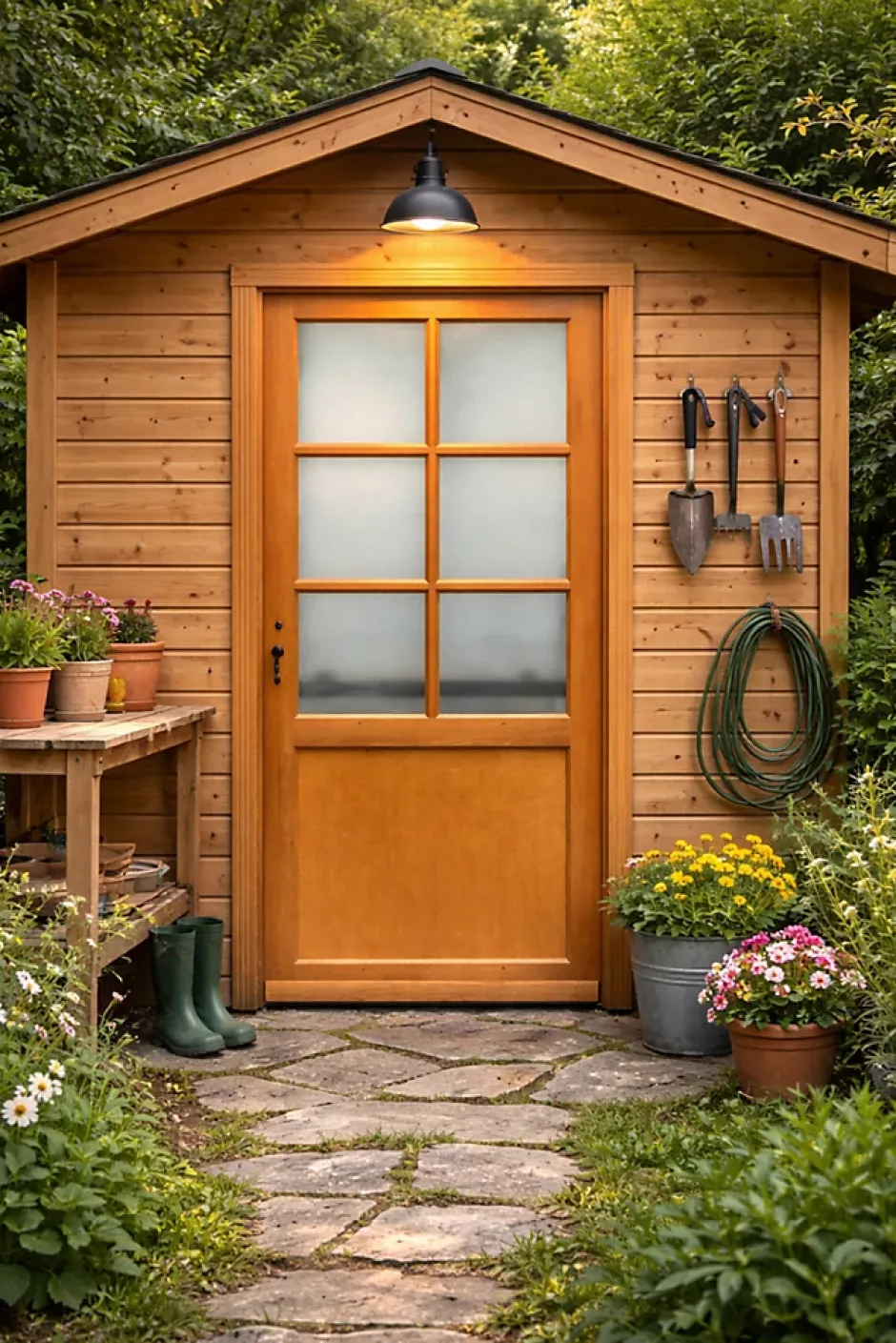 Gd Menuiseries Porte De Service Bois Vitrée Naxos, H.215xl.90 Côte Tableau P.droit