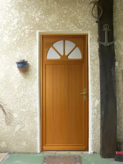 Gd Menuiseries Porte De Service Bois Vitrée Pixos, H,200xl,80 Côte Tableau, P.gauche , Poignée, Barillet