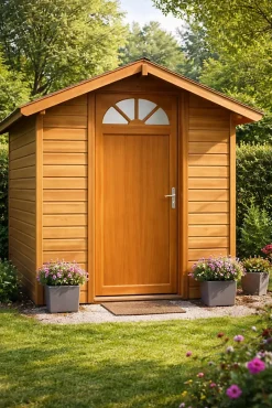 Porte De Service Bois Vitrée Pixos, H.215xl.90 Côte Tableau, P.gauche , Poignée, Barillet-Gd Menuiseries Online