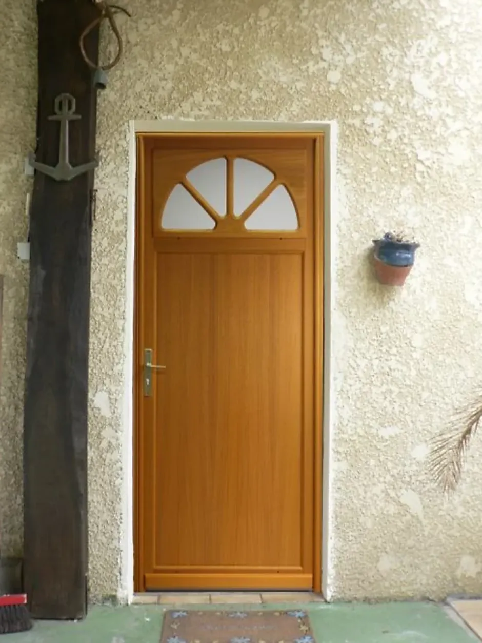 Gd Menuiseries Porte De Service Bois Vitrée Pixos, H,200xl,80 Côte Tableau P.droit