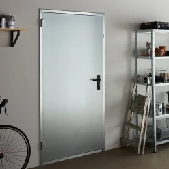 Porte de service non isolée métal 80 x h.200 cm réversible- Outlet