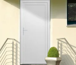 Porte de service pleine PVC 90 x h.205 cm poussant droit- Hot