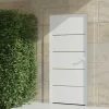 Porte d'entrée alu blanc Cecina H.215 x l.90 cm poussant gauche-4ALU Online