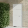 4ALU Porte d'entrée alu blanc Leme H.215 x l.90 cm poussant gauche
